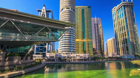 Dubai marina motiontimelapse 4K Stock Footage 33861285