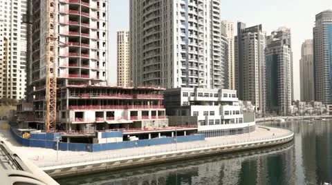 Dubai Marina Pan Video stock 12210935