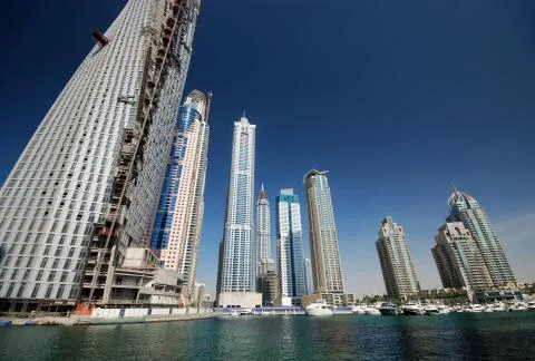 Dubai marina Stock Photos
