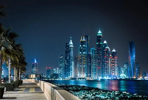 Dubai Marina Foto stock