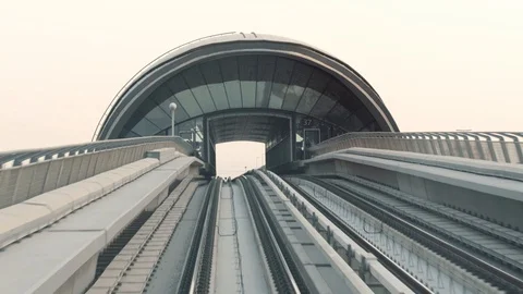Dubai Metro driving Stock-Footage 119087209