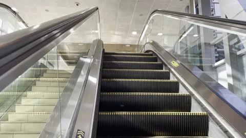 Dubai metro escalator  Stock Footage 233857323