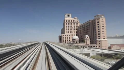 Dubai Metro Stock Footage 1182422
