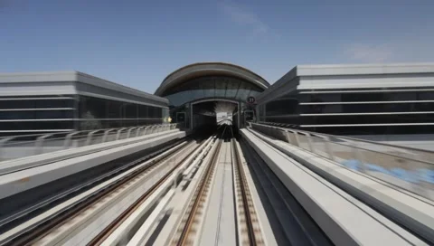 Dubai Metro Stock Footage 1182513