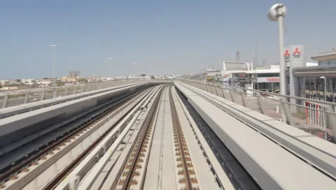 Dubai Metro Stock Footage 1182859