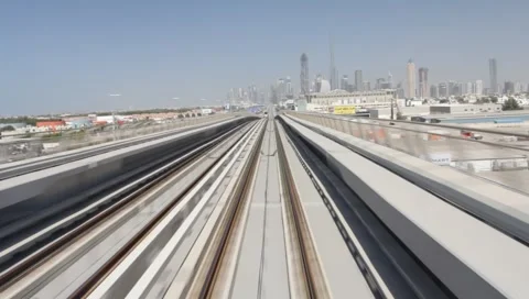 Dubai Metro Stock Footage 1182893