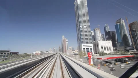 Dubai Metro Stock Footage 1182950
