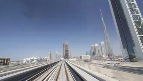Dubai Metro Stock Footage 1183212