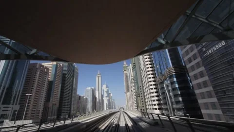 Dubai Metro Stock Footage 1183481