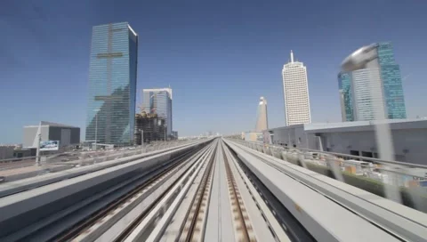 Dubai Metro Stock Footage 1183675