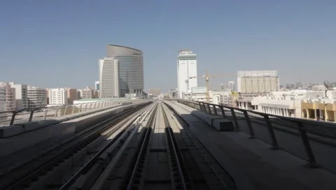 Dubai Metro Stock Footage 1183824