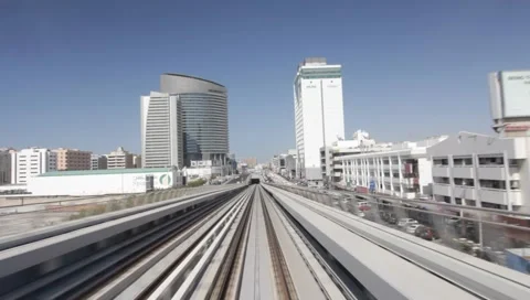 Dubai Metro Stock Footage 1183879