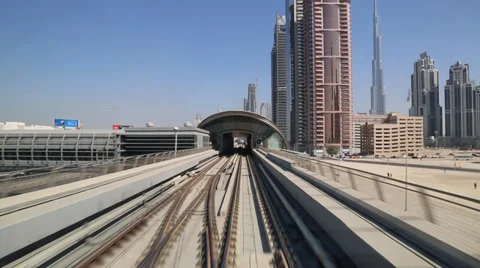 Dubai metro. Stock Footage 37660794