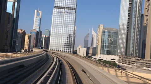 Dubai Metro Stock Footage 37667186