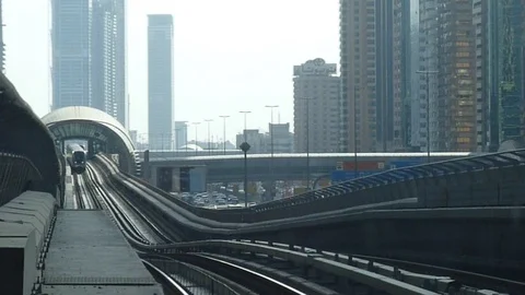 The Dubai Metro Stock Footage 86593853