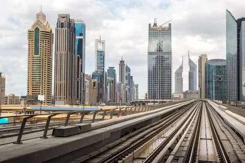 Dubai metro Foto stock