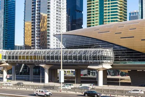Dubai metro Foto stock