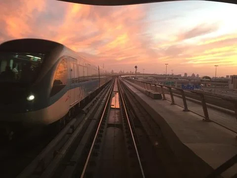 Dubai metro Stock Photos