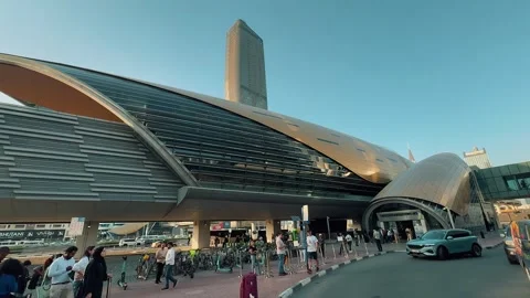 Dubai Metro Station (Editorial) Stock Footage 328841289
