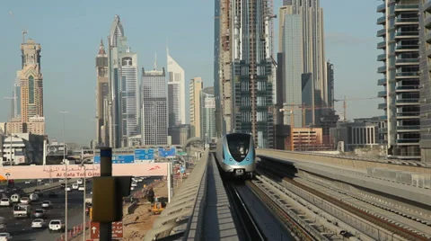 Dubai Metro Train Stock-Footage 31933184
