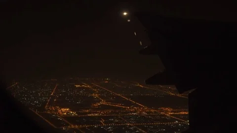 Dubai at night in eagle view Stock Footage 77646573