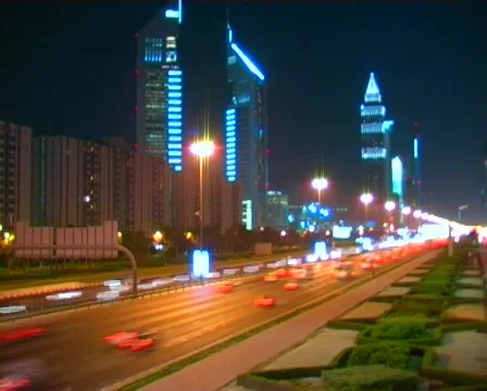 Dubai Night Stockbeeldmateriaal 90402