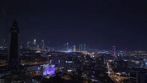 Dubai at night Stock-Footage 102290001