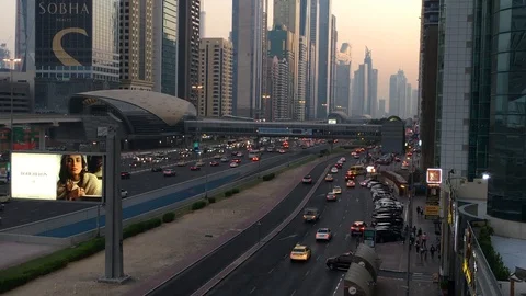 Dubai Night Video stock 119073542