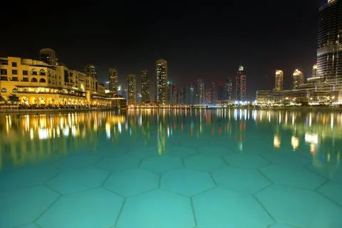 Dubai by night Stock Photos