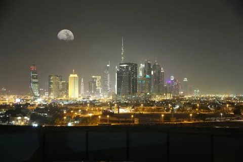 Dubai by night 스톡 사진