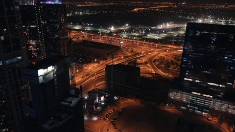 Dubai at Night Time Vidéo 84145113