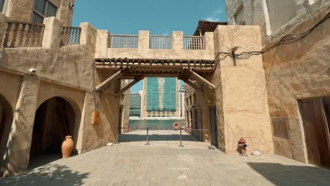 Dubai Old village 7 Stock Footage 328841380
