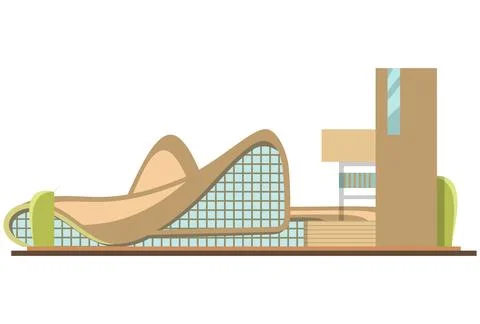 Dubai Opera Concept Illustration Stock Illustration