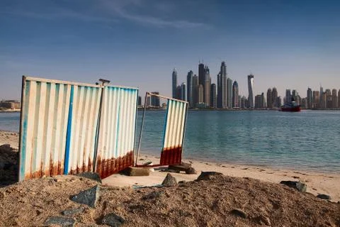 Dubai panorama Stock Photos