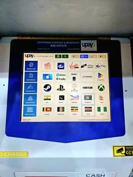 Dubai payment machine Stock Photos