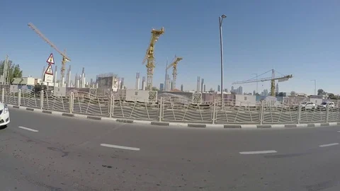 Dubai road Stock Footage 112010080