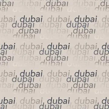Dubai seamless pattern Stock Illustration