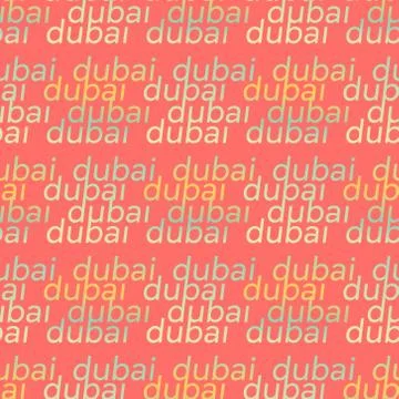 Dubai seamless pattern Stock Illustration