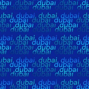 Dubai seamless pattern Stock Illustration