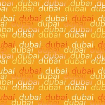 Dubai seamless pattern Stock Illustration