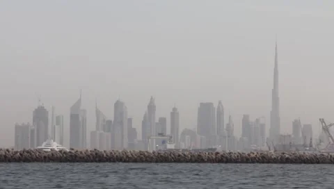 Dubai Seen From Boat Video stock 3500142