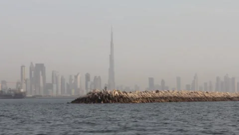 Dubai Seen From Boat Stock-Footage 3506275