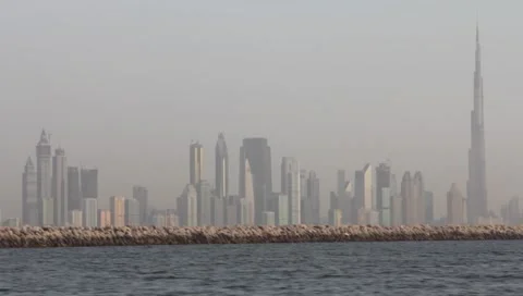 Dubai Seen From Boat Video stock 3510657