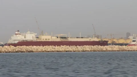 Dubai Seen From Boat Stock Footage 3514845