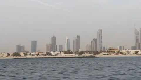 Dubai Seen From Boat Stock Footage 3534135
