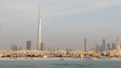 Dubai Seen From Boat Video stock 3544436
