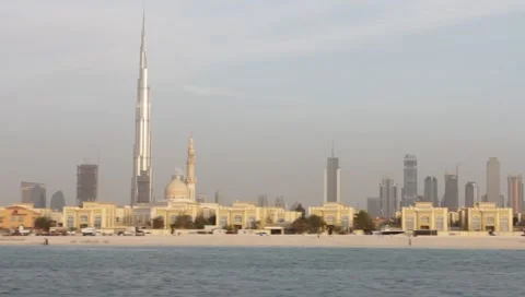 Dubai Seen From Boat Video stock 3546362