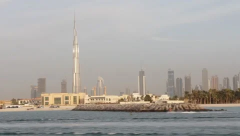 Dubai Seen From Boat Stock-Footage 3552689