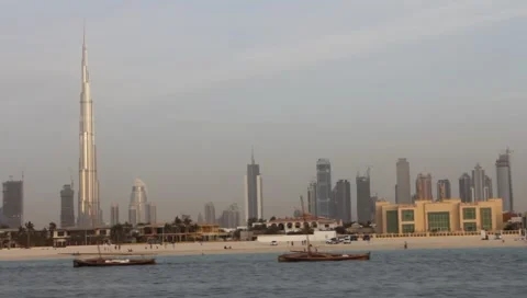 Dubai Seen From Boat Video stock 3577614