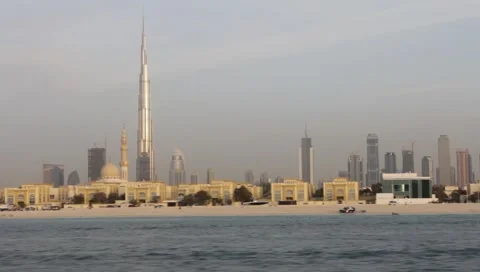 Dubai Seen From Boat Video stock 3577690